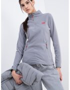 Geographical Norway Bluza de trening slim fit cu fermoar Ulyssia - Gri cenusiu