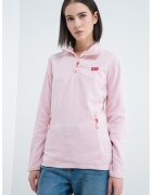 Geographical Norway Bluza de trening slim fit cu fermoar Ulyssia - Roz pastel