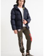Geographical Norway Geaca cu fermoar si gluga Bodir - Portocaliu/Bleumarin