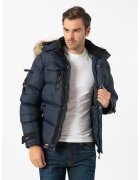 Geographical Norway Geaca cu gluga detasabila Bonap - Bleumarin