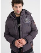 Geographical Norway Geaca cu gluga detasabila Verveine - Gri inchis melange