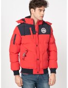 Geographical Norway Geaca cu gluga detasabila Volva - Alb/Negru/Rosu vermillion