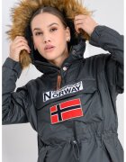 Geographical Norway Geaca cu gluga - fara inchidere Boomera - Gri inchis