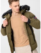 Geographical Norway Geaca cu vatelina Delote - Kaki inchis