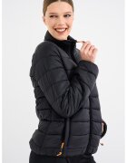Geographical Norway Geaca rezistenta la vant cu vatelina si buzunare laterale Atikolor - Negru