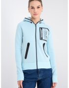 Geographical Norway Hanorac cu fermoar Fiona - Albastru glaciar