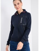 Geographical Norway Hanorac cu fermoar Fiona - Albastru ultramarin