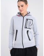 Geographical Norway Hanorac cu fermoar Fiona - Gri deschis melange