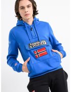 Geographical Norway Hanorac cu fermoar scurt Gymclass - Rosu/Albastru royal