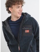 Geographical Norway Hanorac de fleece cu buzunar pe piept Udaf - Bleumarin