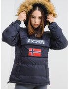 Geographical Norway Jacheta fara inchidere cu vatelina si gluga Belancolie - Albastru ultramarin