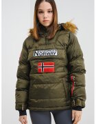 Geographical Norway Jacheta fara inchidere cu vatelina si gluga Belancolie - Kaki