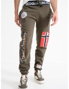 Geographical Norway Pantaloni de trening cu aplicatii logo Myer - Kaki