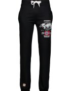 Geographical Norway Pantaloni de trening cu snur in talie si imprimeu Molkovitz - Negru