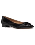 Geox Balerini dama - piele naturala texturata - negru