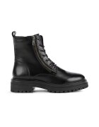 Geox Bocanci de piele Iridea - Negru