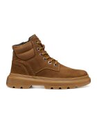Geox Bocanci din piele nabuc - Caramel