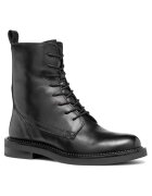 Geox Botine dama - piele naturala - negru - talpa plata - inchidere cu fermoar -