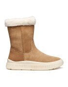 Geox Cizme de piele cu fermoar - Caramel