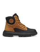 Geox Cizme de piele cu fermoar - Negru/Caramel