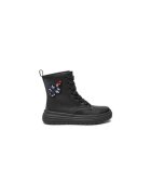 Geox Cizme fete 303949945 - Piele ecologica - Negru - Negru