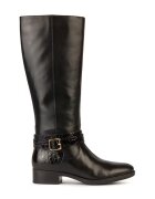 Geox Cizme lungi pana la genunchi - din piele - cu model piele de crocodil - Negru