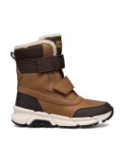 Geox Cizme mid-calf cu velcro Flexyper Plus ABX - Maro inchis/Maro cognac