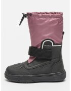 Geox Cizme mid-calf cu velcro si garnituri din material sintetic Bunshee - Negru/Roz