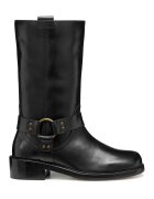 Geox Cizme mid-calf de piele - Negru