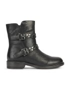 Geox Cizme scurte de piele si piele nabuc - Negru