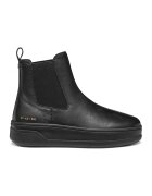 Geox Ghete Chelsea de piele cu platforma - Negru