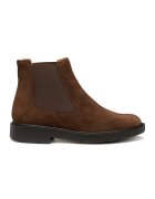 Geox Ghete Chelsea de piele intoarsa - Maro inchis