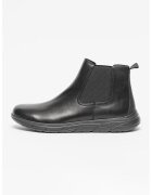 Geox Ghete Chelsea de piele - Negru