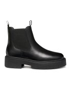Geox Ghete Chelsea de piele - Negru