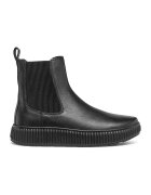 Geox Ghete Chelsea de piele - Negru
