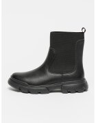 Geox Ghete Chelsea din piele ecologica - Negru