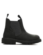 Geox Ghete copii - Piele naturala/Textil - Negru - Negru