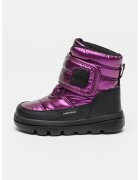 Geox Ghete cu inchidere velcro si aspect metalizat - Negru/Ametist