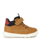 Geox Ghete cu insertii de piele intoarsa si velcro - Caramel