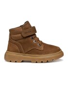 Geox Ghete de material textil si piele nabuc - Maro