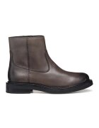 Geox Ghete de piele cu fermoar - Maro taupe