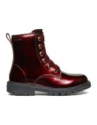 Geox Ghete de piele cu fermoar - Rosu