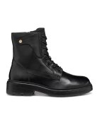 Geox Ghete de piele cu sireturi - Negru