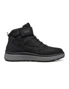 Geox Ghete de piele cu velcro - Negru
