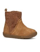 Geox Ghete de piele intoarsa cu design perforat - Caramel