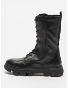 Geox Ghete de piele si piele ecologica - Negru