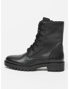 Geox Ghete din piele cu aspect texturat - Negru