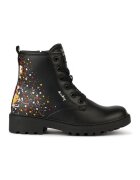 Geox Ghete din piele ecologica cu imprimeu abstract - Rosu/Negru/Galben