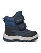 Geox Ghete impermeabile cu inchidere velcro - Albastru inchis/Alb murdar/Bleumarin