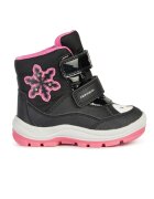 Geox Ghete impermeabile cu inchidere velcro - Negru/Roz